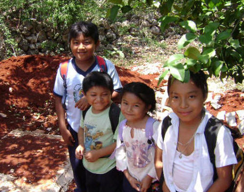 Maya Children volunteer social programs by Maya Foundation In Laakeech 