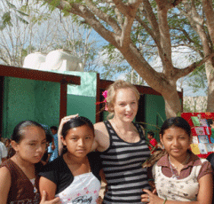 Lahnee students enjoy chatting with her after classes to practice their newly learn English words