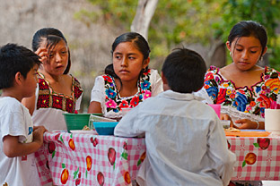 Mayan Children at our Nutrition Day Luncheon, sponsored by Hacienda Chichen Resort, Chichen Itza, Yucatan, Mexico